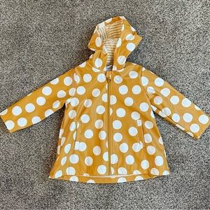 NWT Little Me Yellow Polka Dot Raincoat 2T